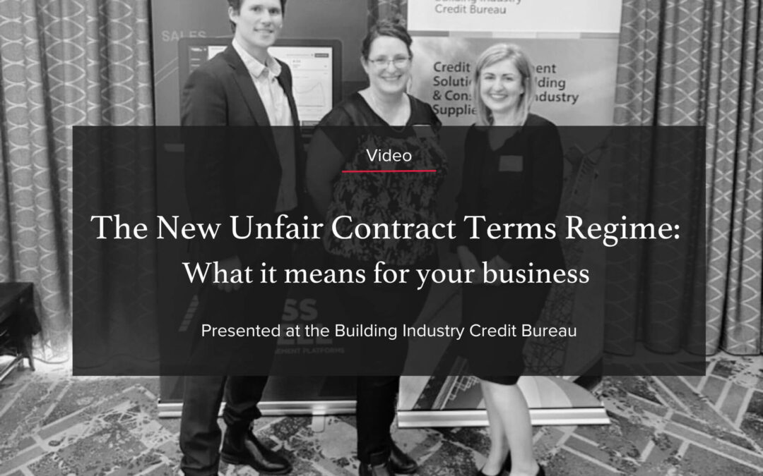 [Webinar] Unfair Contract Term Changes are Imminent [hosted by BICB]