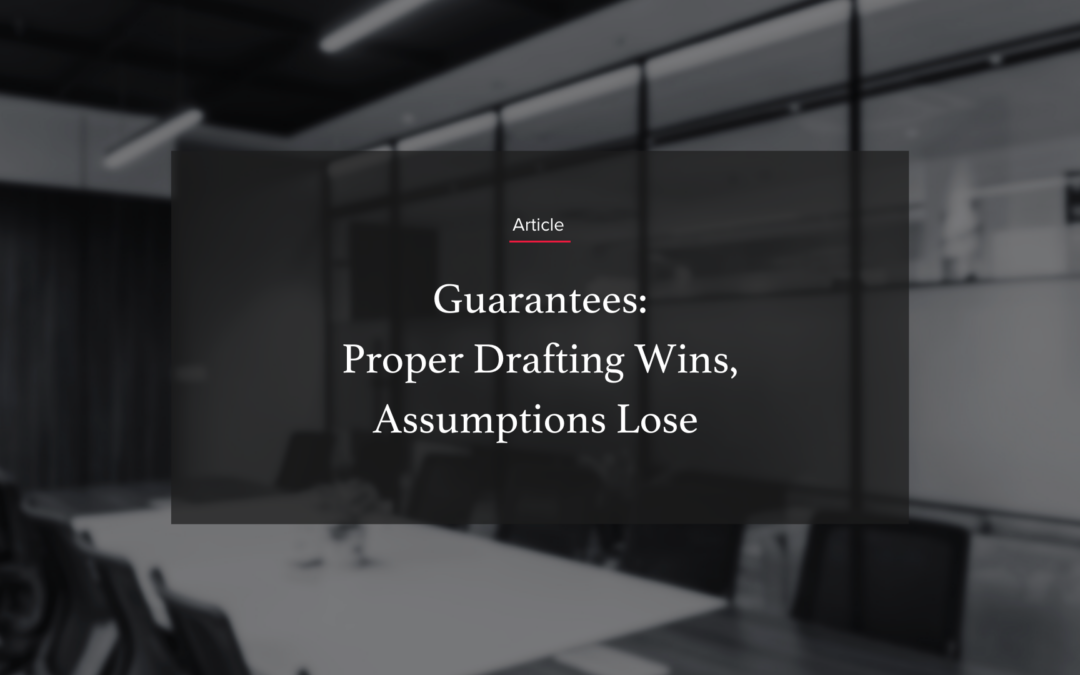 Guarantees: Proper Drafting Wins, Assumptions Lose