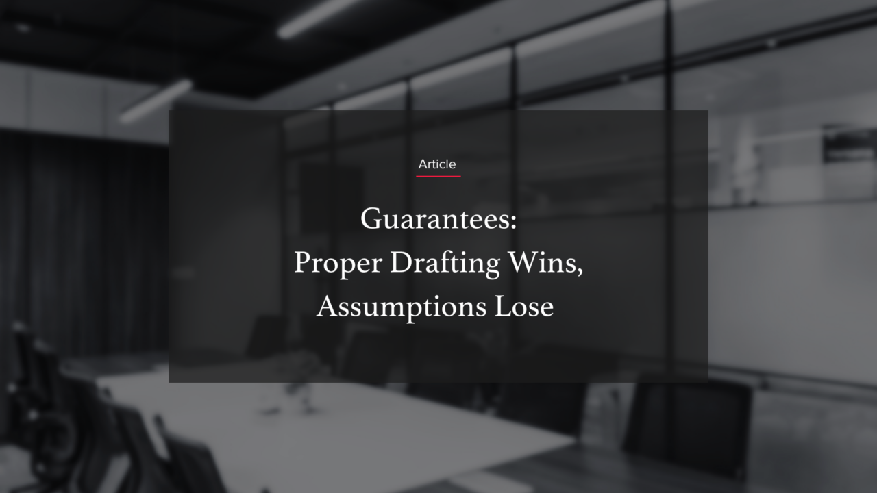 Guarantees: Proper Drafting Wins, Assumptions Lose